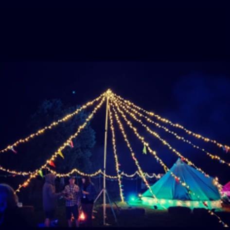 Fairy light tipi